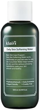 [Dearklairs] Daily Skin Softening Water Toner Jumbo 16.90 Fl Oz Skin Refining Cucumber Essence Daily Mild Exfoliator