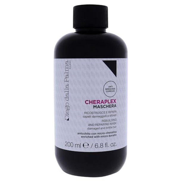 Diego Dalla Palma Cheraplex Rebuilding And Repairing Hair Mask - For Damaged And Brittle Hair - Deeply Nourishes So You Can Detangle With Ease - Use As A Weekly Or Bi-Weekly Treatment - 6.8 Oz