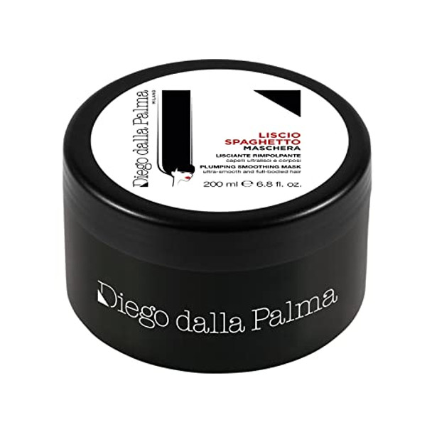 Diego Dalla Palma Plumping Smoothing Hair Mask - For Frizzy Static Brittle Hair - Immediately Repairs Damaged Hair Shafts - Leaves Hair Nourished Strong And Revitalized For Healthy Hair - 6.8 Oz