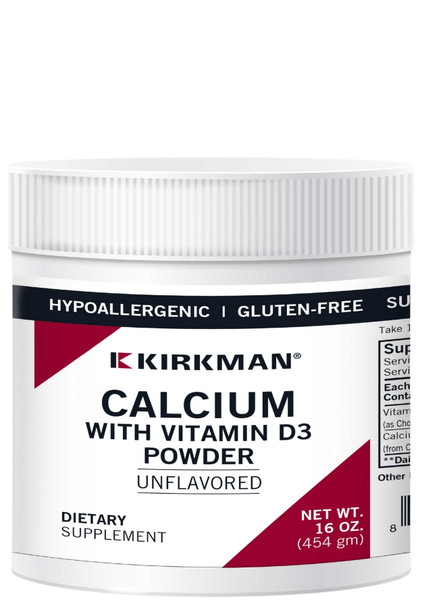 Kirkman Calcium with Vitamin D-3 Powder - Unflavored