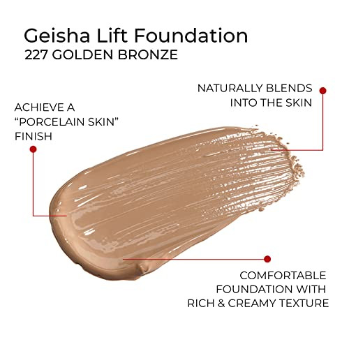 Diego Dalla Palma Geisha Lift Foundation - For All Skin Types - Rich And Creamy Texture - Improves Appearance Of Imperfections To Leave Skin Youthful And Smooth - 226 Biscuit - 1 Oz