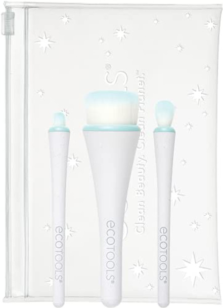 Ecotools Limited Edition All Eyes On Me Makeup Brush Holiday Kit Stocking Stuffer Premium Makeup Brushes Travel Sized Mini Brushes 5 Piece Set