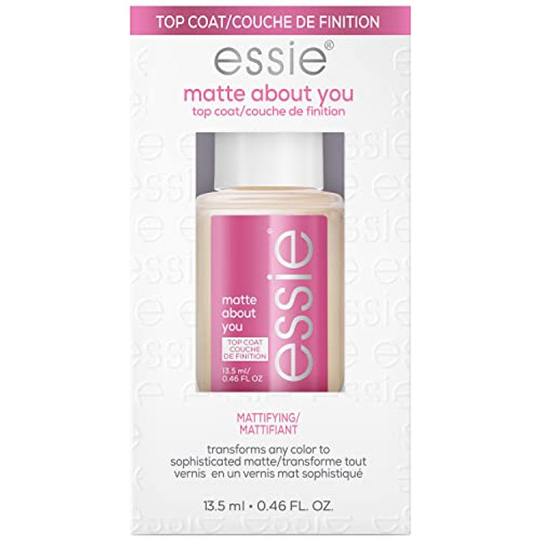 Essie Nail Care Matte About You Top Coat Vegan Mattifying Nail Polish 0.46 Fl Oz Essie Nail Care Matte About You Top Coat Vegan Mattifying Nail Polish 0.46 Fl Oz