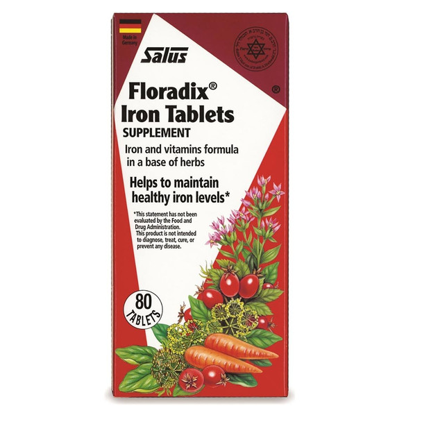 Flora Floradix Iron + Herbs 80 Tabs