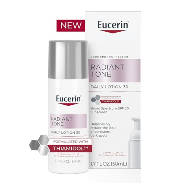 Eucerin Radiant Tone Daily Face Lotion Broad Spectrum Spf 30 Sunscreen Dark Spot Corrector With Thiamidol Helps Visibly Reduce The Look Of Persistent Dark Spots 1.7 Fl Oz Bottle
