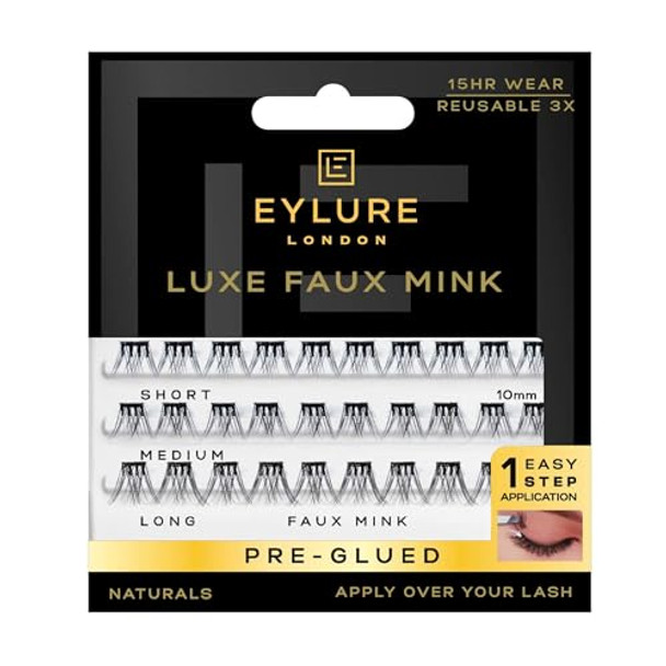 Eylure Natural Luxe Faux Mink Pre-Glued Eyelash Clusters Eylure Natural Luxe Faux Mink Pre-Glued Eyelash Clusters