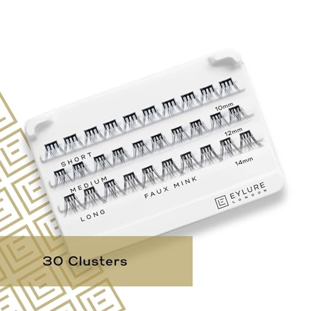 Eylure Natural Luxe Faux Mink Pre-Glued Eyelash Clusters Eylure Natural Luxe Faux Mink Pre-Glued Eyelash Clusters