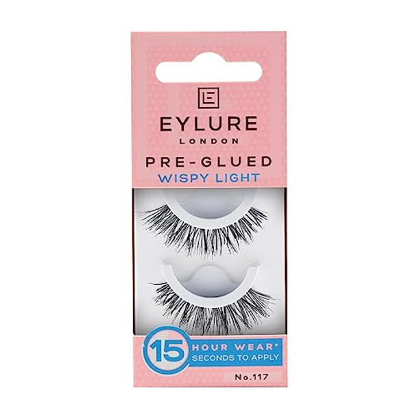 Eylure Pre-Glued False Eyelashes Naturals No. 031 And Wispy Light Texture No. 117 1 Pair