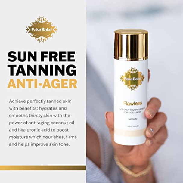 Fake Bake Flawless Coconut Tanning Serum And Bronzing Powder Face & Body Compact