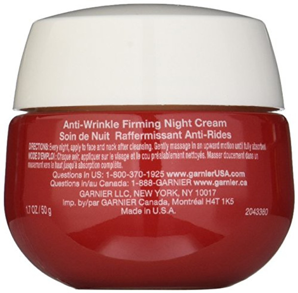 Garnier Skinactive Ultra-Lift Anti-Wrinkle Firming Night Cream 1.7 Oz.