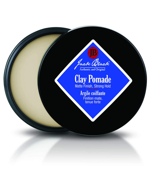 Jack Black - Clay Pomade, 2.75 oz - PureScience Formula, Hair-Sculpting, Natural-Looking Hold, Matte Finish, Buildable Control, Natural Oils, Botanical Extract, Fragrance Free