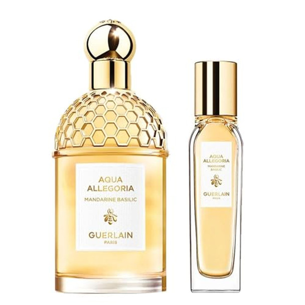 Guerlain Aqua Allegoria Mandarine Basilic Travel Set For Women Eau De Toilette Spray 4.2 Oz + Purse Spray Edt 0.5 Oz Guerlain Aqua Allegoria Mandarine Basilic Travel Set For Women Eau De Toilette Spray 4.2 Oz + Purse Spray Edt 0.5 Oz
