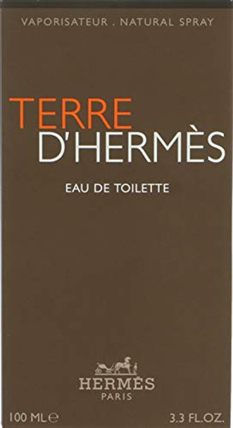 Hermés Terre D'Hermes Eau De Toilette Spray For Men 3.3 Ounce