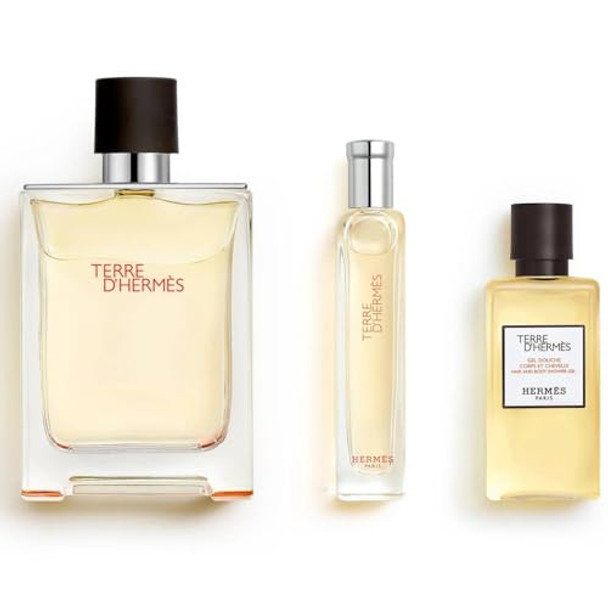 Hermes Men'S Terre D'Hermes Set (Eau De Toilette 3.3 Fl Oz + Shower Gel 1.35 Fl Oz + Eau De Toilette 0.5 Fl Oz) Hermes Men'S Terre D'Hermes Set (Eau De Toilette 3.3 Fl Oz + Shower Gel 1.35 Fl Oz + Eau De Toilette 0.5 Fl Oz)