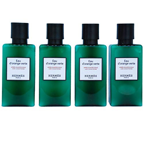 5.4Oz (Four 1.35 Ounce Bottles) Hermes Eau D'Orange Verte Hair Conditioner With D-Pantenol Vitamins