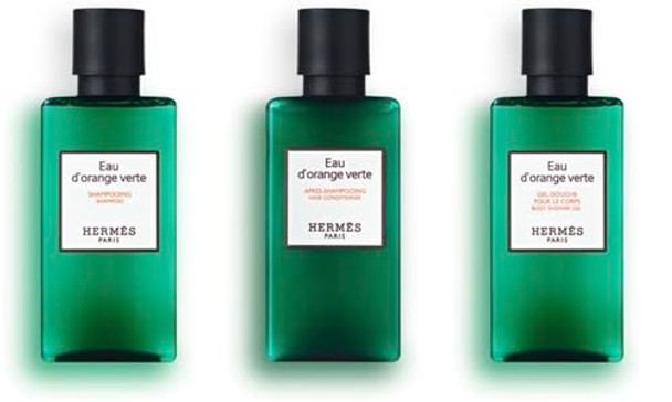 Hermes Eau D'Orange Verte Amenity Set Includes [1]Shower Gel [1]Shampoo And [1]Conditioner 80Ml 2.7 Ounces Each