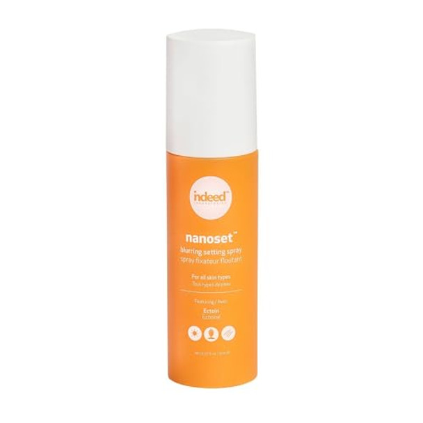 Indeed Labs Nanoset Blurring Setting Spray - Made With Ectoin - Lightweight Long Lasting Mattifying Revitalizes Controls Shine Refreshes Hydrates All-Day Wear (Setting Spray)