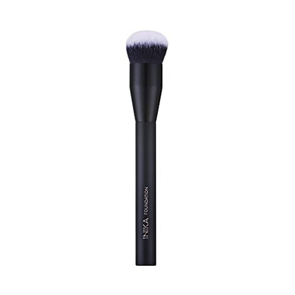 Inika Organic Vegan Foundation Brush High Density Professional Grade Biodegradable And Sustainable Handle With Recyclable Bristles.