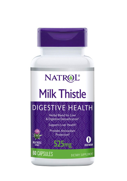 Natrol Milk Thistle Advantage V-Caps, 525mg, 60 Count