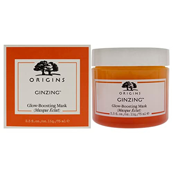 Origins Ginzing Glow-Boosting Face Mask Visibly Brightens Skin Now & Over Time With Vitamin C & Caffeine From Coffee Beans 2.5 Fl Oz