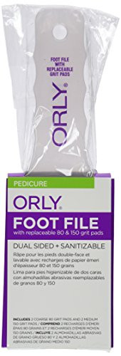 Orly Foot File With 2 Refill Pads Of Ea Grit Level