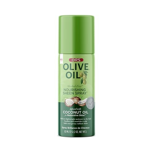 Ors Olive Oil Nourishing Sheen Spray Infused With Coconut For Restorative Shine