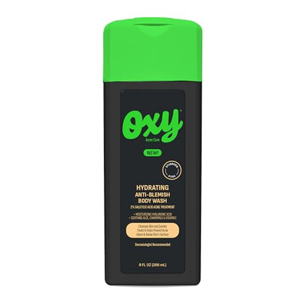 Oxy Stubborn Acne Anti-Blemish Body Wash For Teens 2% Salicylic Acid Hydrating Face & Body Wash Clears & Prevents Breakouts Fast-Acting Acne Treatment Dermatologist Recommended 9 Fl Oz