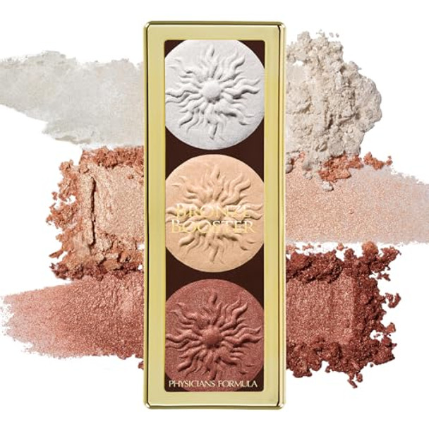 Physicians Formula Highlighter & Contour Powder Palette Shimmer Strobing-Fragrance Paraben Gluten Dermatologist Tested