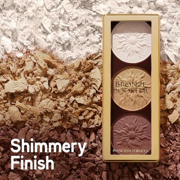 Physicians Formula Highlighter & Contour Powder Palette Shimmer Strobing-Fragrance Paraben Gluten Dermatologist Tested