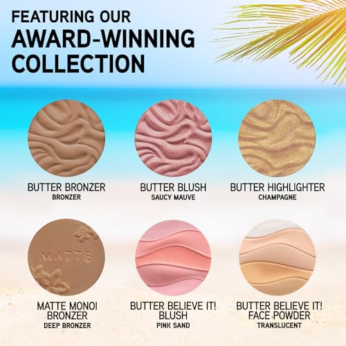 Physicians Formula Butter Dream Team Palette Makeup Set Bronzer Blush Face Powder Dermatologist Approved