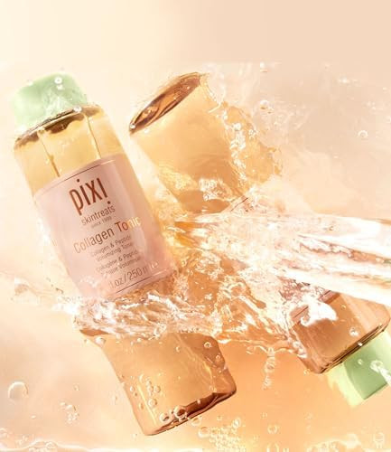 Pixi Botanical Collagen Tonic To-Govolumizing & Hydrating Toning Pads Enhanced With Peptides & Botanicals To Firm & Revitalize Alcohol- Daily Moisturizing Toner On The Go 60 Pads