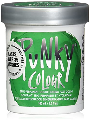 Jerome Russell Punky Hair Color Creme Apple Green 3.5 Ounce