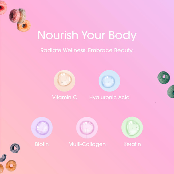 Obvi More Than Collagen Powder | Supports Healthy Hair, Skin, Nails, Joints, Gut | Grass-Fed Multi Collagen Supplement with Hyaluronic Acid, Biotin Keratin | Fruity Cereal 30 Servings