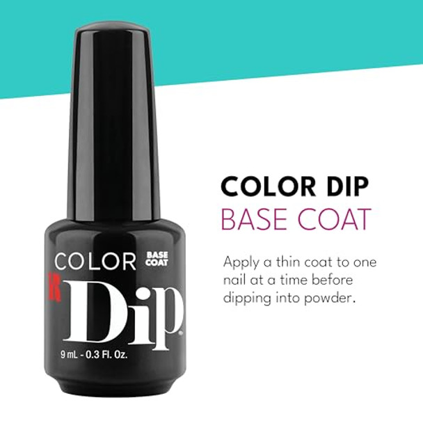 Rc Red Carpet Manicure Color Dip - Essential Step For Perfect Dip Powder Manicure Long-Lasting Chip-Resistant Fast-Drying Smooth & Healthy Nails No Uv Lamp Needed. (Base Coat 0.3 Fl Oz)