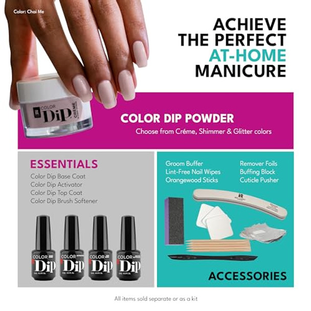 Rc Red Carpet Manicure Color Dip - Essential Step For Perfect Dip Powder Manicure Long-Lasting Chip-Resistant Fast-Drying Smooth & Healthy Nails No Uv Lamp Needed. (Base Coat 0.3 Fl Oz)