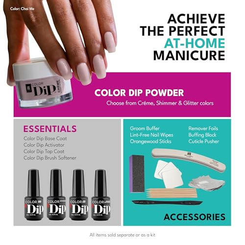 Rc Red Carpet Manicure Color Dip Bundle Brights – Vibrant Color Dipping Powder Set 0.3 Oz Each – Easy To Use No Uv/Led Needed Salon Quality At Home 6Pcs.