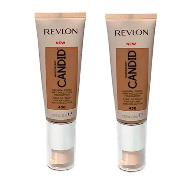 Revlon Pack Of 2 Photoready Candid Natural Finish Foundation Honey Beige 430 Revlon Pack Of 2 Photoready Candid Natural Finish Foundation Honey Beige 430