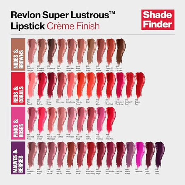 Revlon Super Lustrous Lipstick Lip Makeup Stocking Stuffers For Women Creamy Moisturized Feel In Pinks Pink Velvet (423) 0.15 Oz (Pack Of 3) Revlon Super Lustrous Lipstick Lip Makeup Stocking Stuffers For Women Creamy Moisturized Feel In Pinks Pink Velvet (423) 0.15 Oz (Pack Of 3)