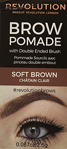Revolution Beauty London Revolution Beauty London Brow Pomade With Brush (Soft Brown)