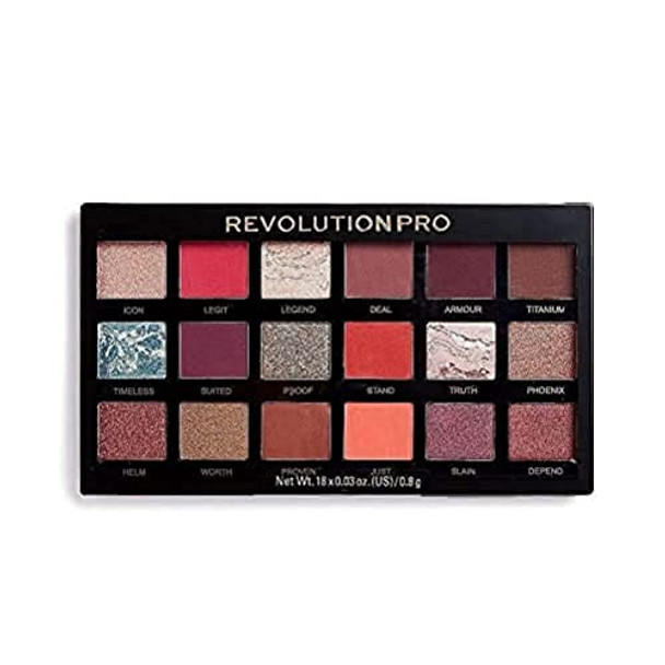 Revolution Beauty London Revolution Pro Regeneration Eyeshadow Palette Legendary Matte & Shimmer Hues 18 Shades Highly Blendable Cruelty- 0.24 Oz Revolution Beauty London Revolution Pro Regeneration Eyeshadow Palette Legendary Matte & Shimmer Hues 18 Shades Highly Blendable Cruelty- 0.24 Oz