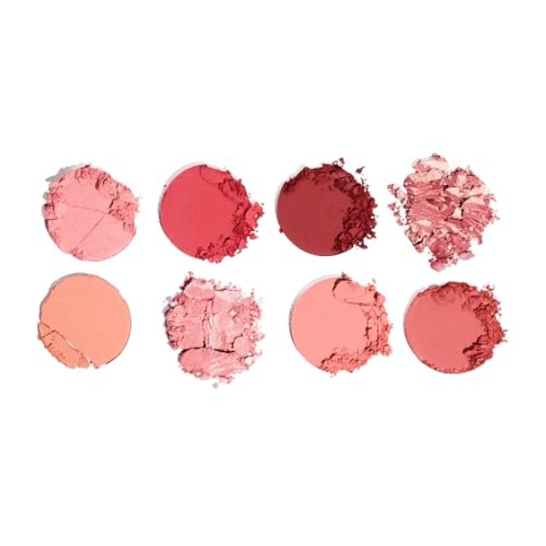 Revolution Beauty London Revolution Ultra Blush Palette 8 Pigmented Shimmer & Matte Makeup Shades Blendable Powder Blush Formula Vegan & Cruelty- Sunset Burst