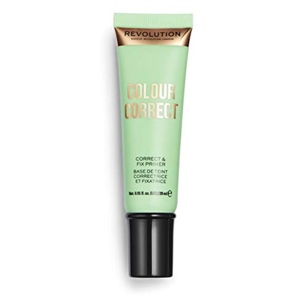 Revolution Beauty London Makeup Revolution Color Correct Primer Primer For Makeup Balances Skin Tone & Neutralises Redness Vegan & Cruelty- 0.95Fl.Oz/28Ml