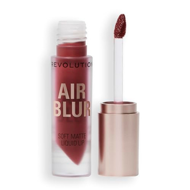 Revolution Beauty London Revolution Air Blur Matte Liquid Lipstick Long-Lasting Lip Color Face Makeup Vegan & Cruelty- Dreamy Red 0.11 Fl Oz