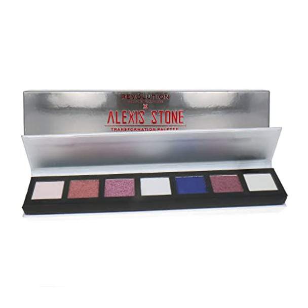 Revolution Beauty London Makeup Revolution Alexis Stone The Transformation Eyeshadow Palette 7 Shades 8.4G