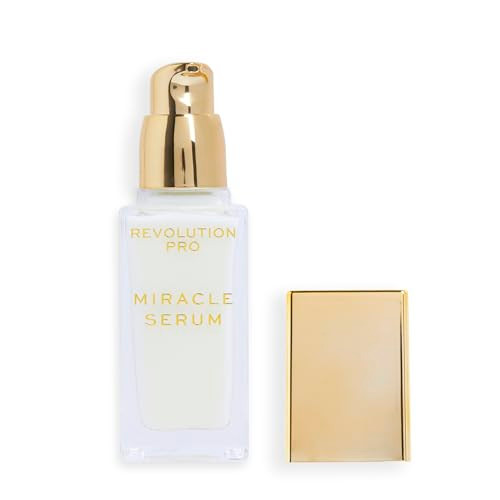 Revolution Beauty London Revolution Pro Miracle Serum Hydrating Face Serum Helps Dullness & Uneven Skin Tone With Hyaluronic Acid & Niacinamide 1 Oz
