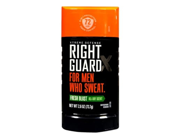 Right Guard Xtreme Defense Antiperspirant Deodorant Invisible Solid Stick Fresh Blast 2.6 Ounce 6 Count (Pack Of 1) Right Guard Xtreme Defense Antiperspirant Deodorant Invisible Solid Stick Fresh Blast 2.6 Ounce 6 Count (Pack Of 1)