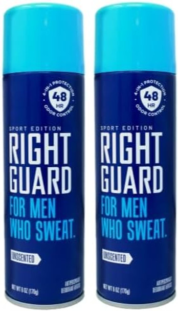 Right Guard Sport Aerosol Antiperspirant/Deodorant-Unscented-6 Oz 2 Pk Right Guard Sport Aerosol Antiperspirant/Deodorant-Unscented-6 Oz 2 Pk
