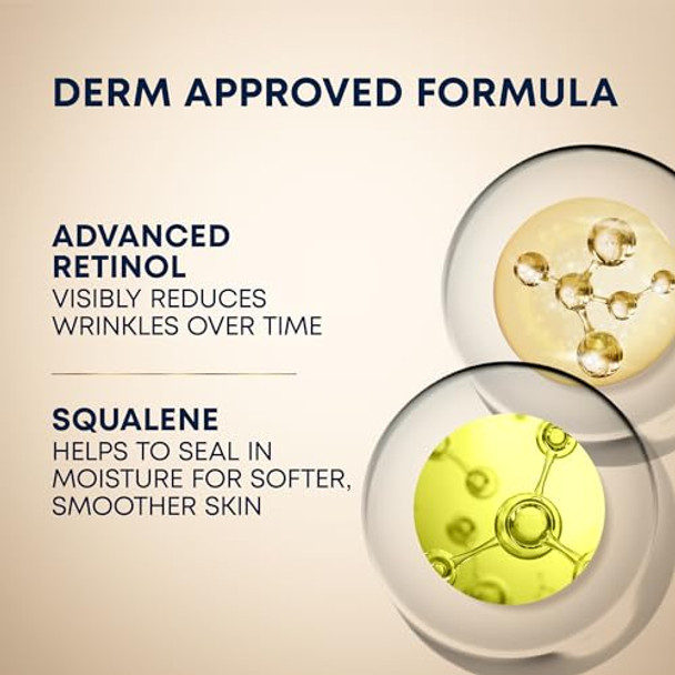 Roc Retinol Correxion Deep Wrinkle Anti-Aging Night Cream Daily Face Moisturizer With Shea Butter Glycolic Acid And Squalane Skin Care Treatment 1 Ounces (Packaging May Vary)