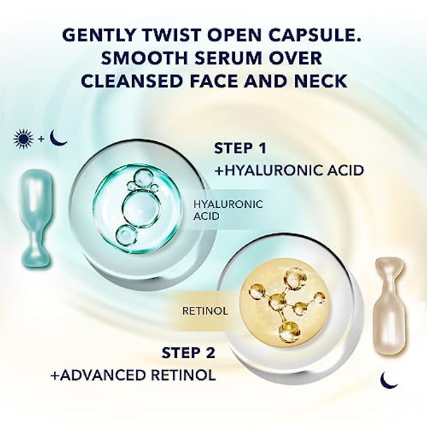 Roc Multi Correxion Hyaluronic Acid Night Serum Capsules (30 Ct) For Intense Hydration + Roc Retinol Capsules (7 Ct) Skin Care Routine Anti-Aging Skin Care Wrinkle Treatment For Women And Men Roc Multi Correxion Hyaluronic Acid Night Serum Capsules (30 Ct) For Intense Hydration + Roc Retinol Capsules (7 Ct) Skin Care Routine Anti-Aging Skin Care Wrinkle Treatment For Women And Men