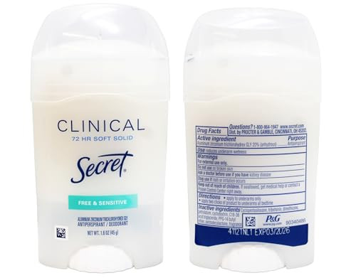 Secret Clinical Strength Anti-Perspirant Deodorant Sensitive Skin 1.6 Oz (Pack Of 11)
